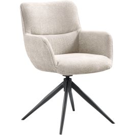 Eetkamerstoel Lasanto draaibaar ecru