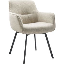 Eetkamerstoel Turelli draaibaar beige
