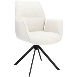 Eetkamerstoel Ombrone draaibaar chenille lichtgrijs