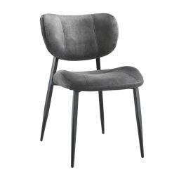 Eetkamerstoel Gomba velvet antraciet