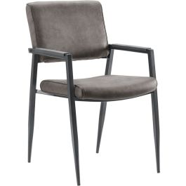 JISCA Armstoel stof zorro antraciet