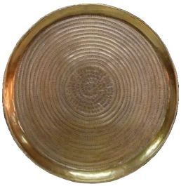 Decoratieschaal Trodena brons 58x58 rond