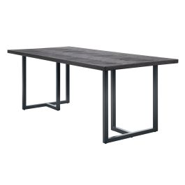 Eettafel Vinito 220x95 eiken fineer zwart