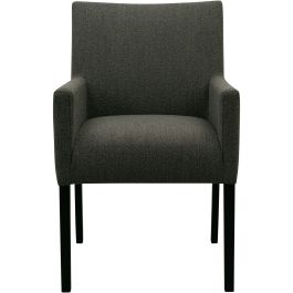 Eetkamerstoel met armleuning Avanza bouclé grijs