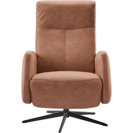 Relaxzetel Perfini verstelbare rug en voetensteun camel