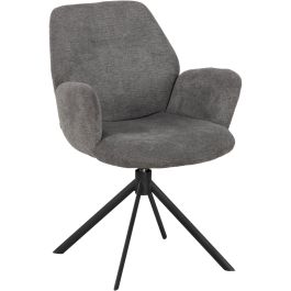 Eetkamerstoel Loranzo draaibaar antraciet