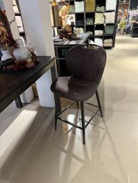 TANTINI Barkruk microvezel luxor antraciet