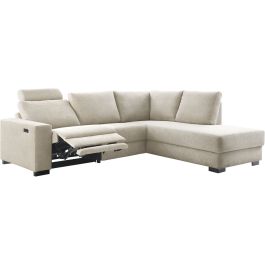 Hoeksalon rechts Florance HR koudschuim zandbeige relaxfunctie