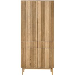 Opbergkast Arrosto eikenhout 202x90x45 cm light roast