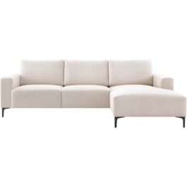 Hoeksalon rechts Fabria polyetherschuim beige