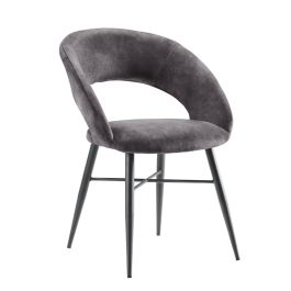 Eetkamerstoel Marasino velvet antraciet