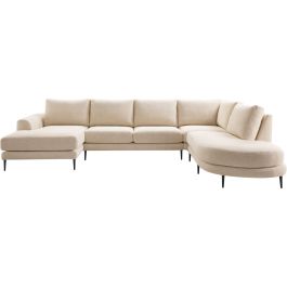 Hoeksalon rechts Aziri ecru supreme comfort