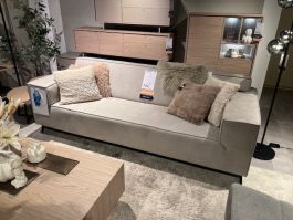 TERZO 3 zitsbank stof regain 60-light grey