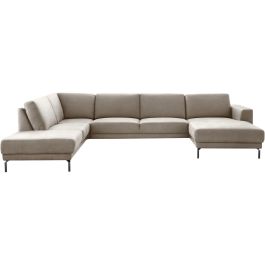 Hoeksalon links Moscato traagschuim beige relaxfunctie