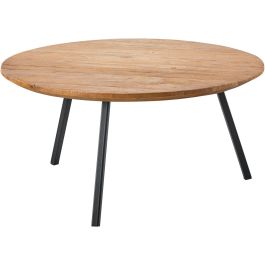 Salontafel Romaro teakhout 75 cm rond mix rough