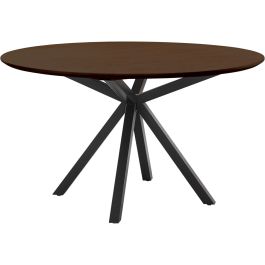Eettafel Belvio 140 cm rond dark oak