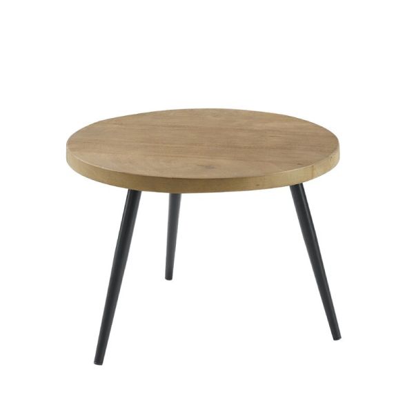 Bijzettafel Fidanza rond 50 mango naturel