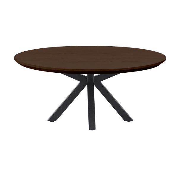 Salontafel Belvio 90 cm rond dark oak