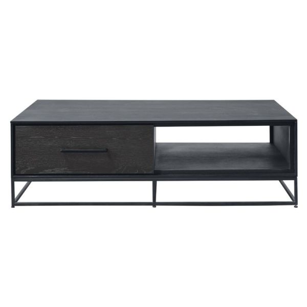 Salontafel Veneta (70 Cm) eiken fineer zwart