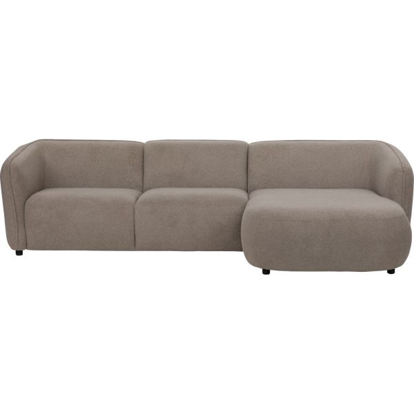 Hoeksalon rechts Lavanga taupe basic comfort