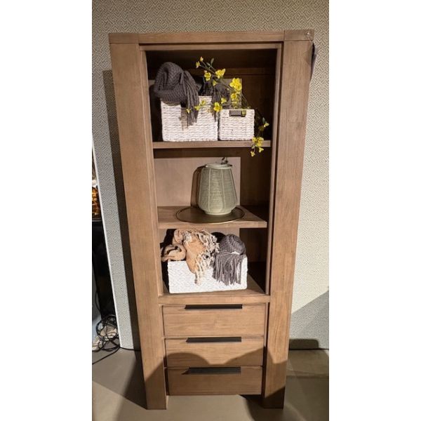 VALVOLA-F 16147 Boekenkast 3L+3OV smoked brown