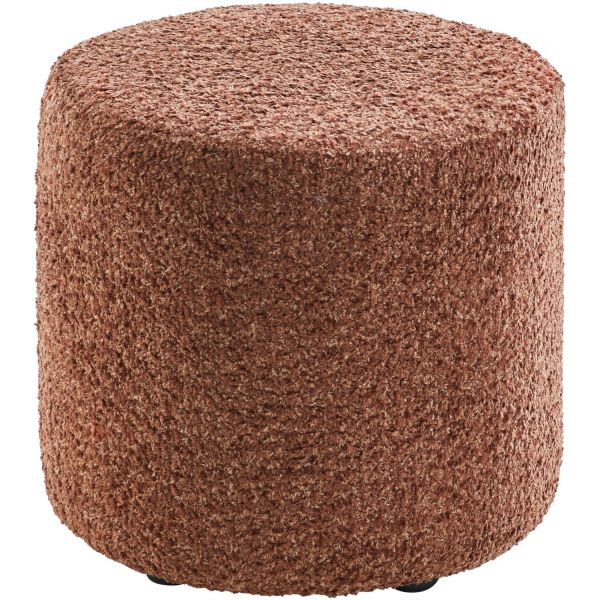 Poef Roby 40 cm bruin rond