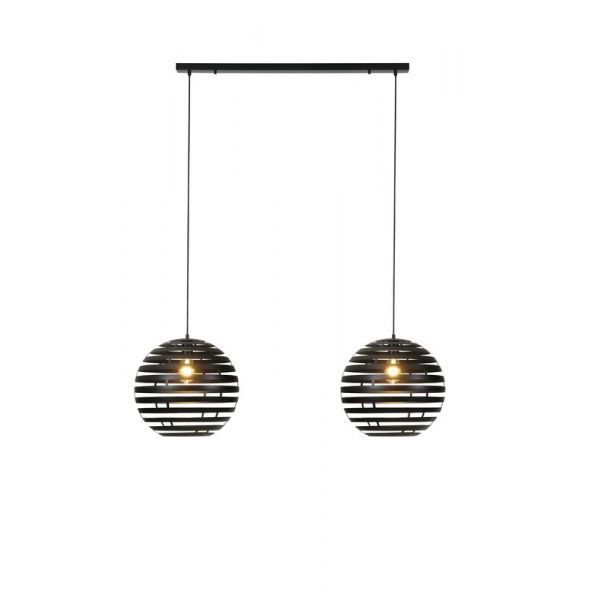 Hanglamp Fiorenza Ø 40 cm zwart staal 2-lichts