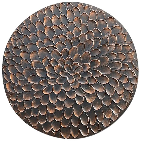 Wandpaneel Pictura 60 cm rond bruin