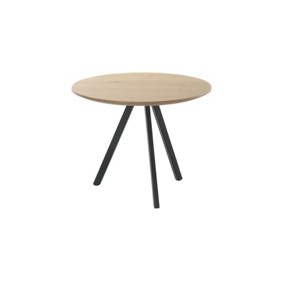 Bijzettafel Tavolo rond 60 eiken natural grey 3-poot