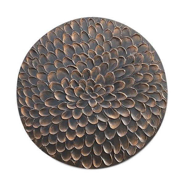 Wandpaneel Pictura 80 cm rond bruin