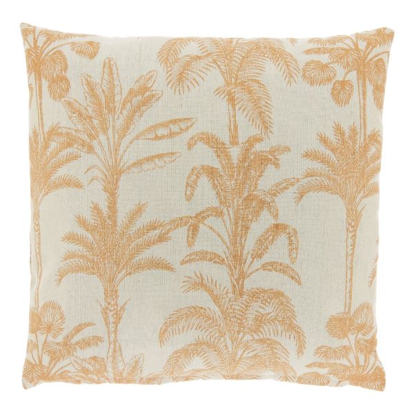 Sierkussen Canosa oranje met palmboom print