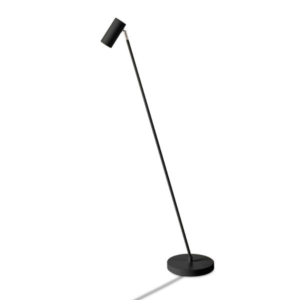 Vloerlamp Mirare zwart metaal 1-spots