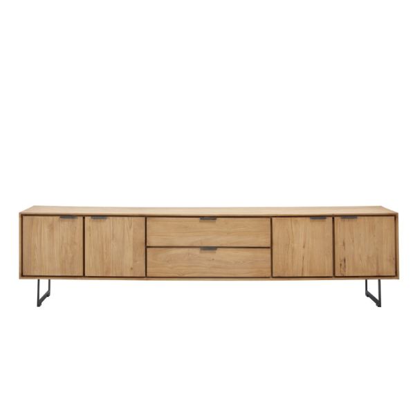 Tv-meubel Aska (234 Cm) teak naturel brushed