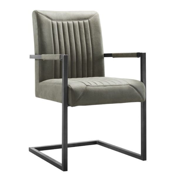 Armstoel Parantino stof groen