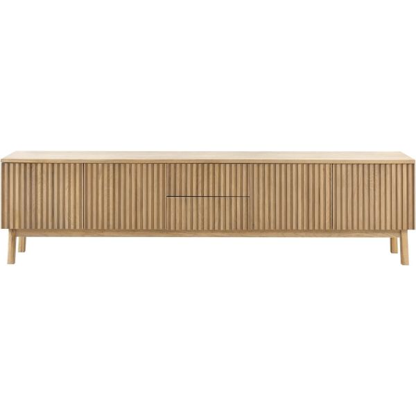 TV-meubel Arrosto eikenhout 58x225x40 cm light roast