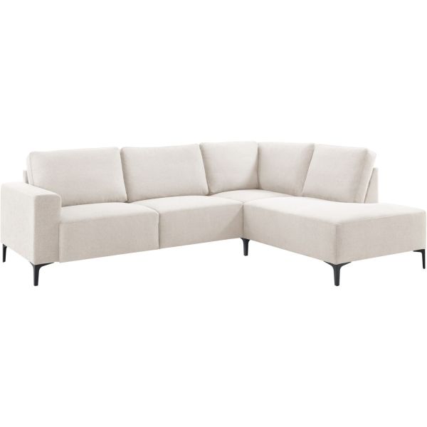 Hoeksalon rechts Fabria beige basic comfort