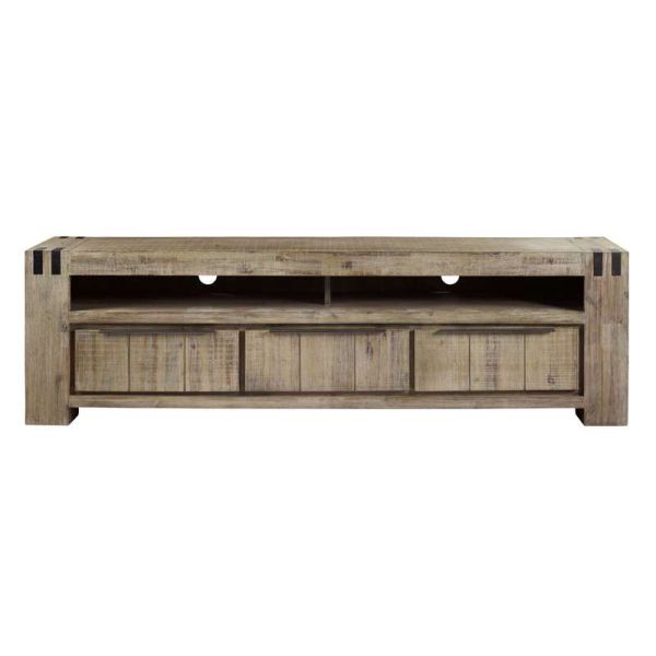 TV-meubel Bassano (200 Cm) acaciahout rough warm grey