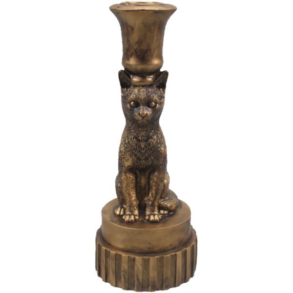 Kandelaar Ippari kat met kopertint