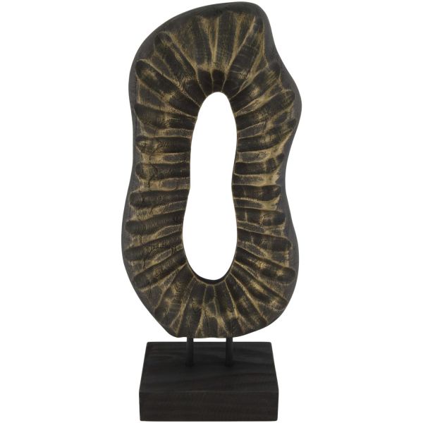 Decoratiebeeld Positano S goud zwart