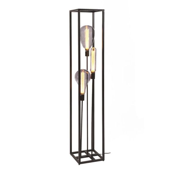 Vloerlamp Tiamo zwart staal 160x25 cm