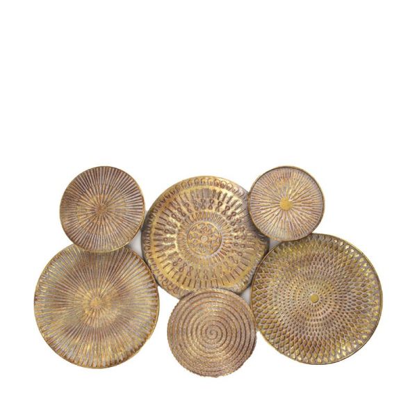 Wanddecoratie Regala 78cm metaal goud