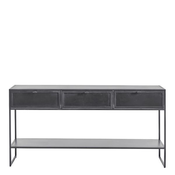 Sidetable Orizone (152 cm) zwart metaal