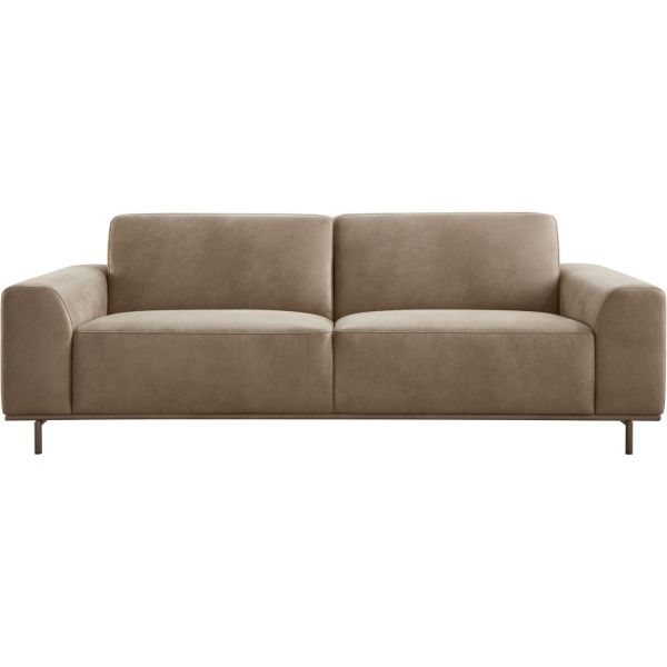 3 zit Pantini microleder bruin excellent comfort