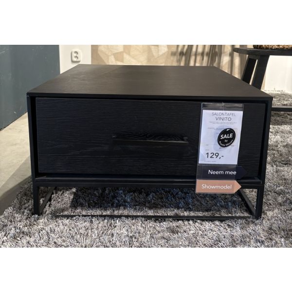 VINITO-BLACK-H 15636 Salontafel 2L eiken fineer zw