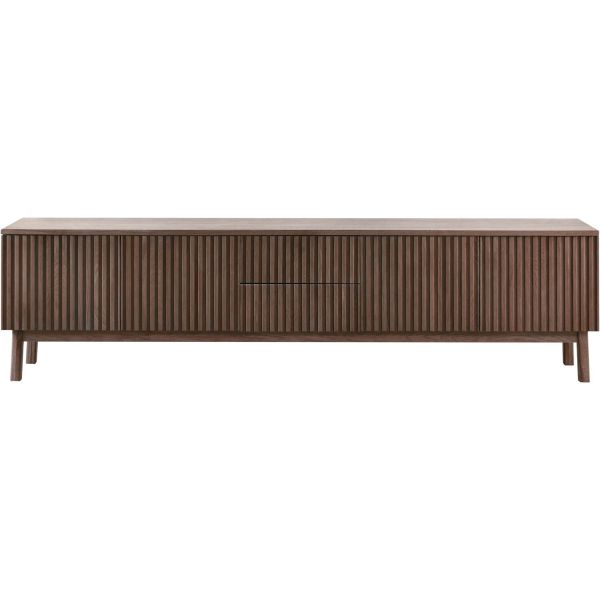 TV-meubel Arrosto eikenhout 58x225x40 cm Dark Roast