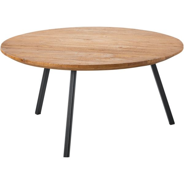 Salontafel Romaro 75 cm rond teak mix rough
