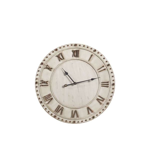 Wandklok Nimar metaal Ø72cm wit