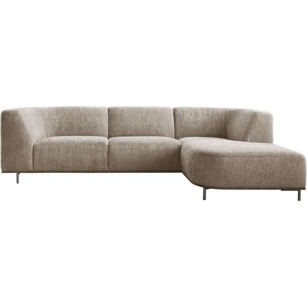 Hoeksalon rechts Pantini taupe supreme comfort