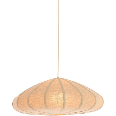 Hanglamp Cantilupo L naturel linnen 1-lichts