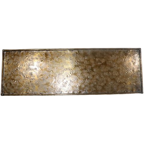 Decoratieschaal Trebbia 20x60 cm rechthoekig brons